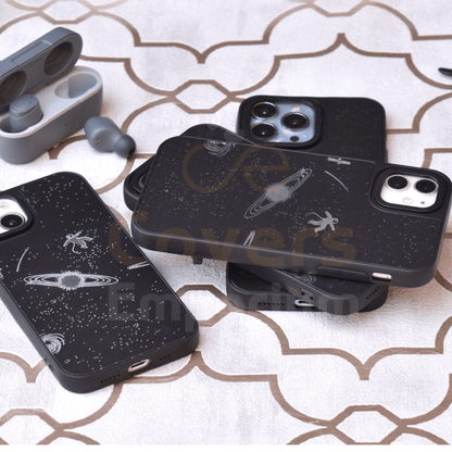 Space Theme Silicone Case for iPhones