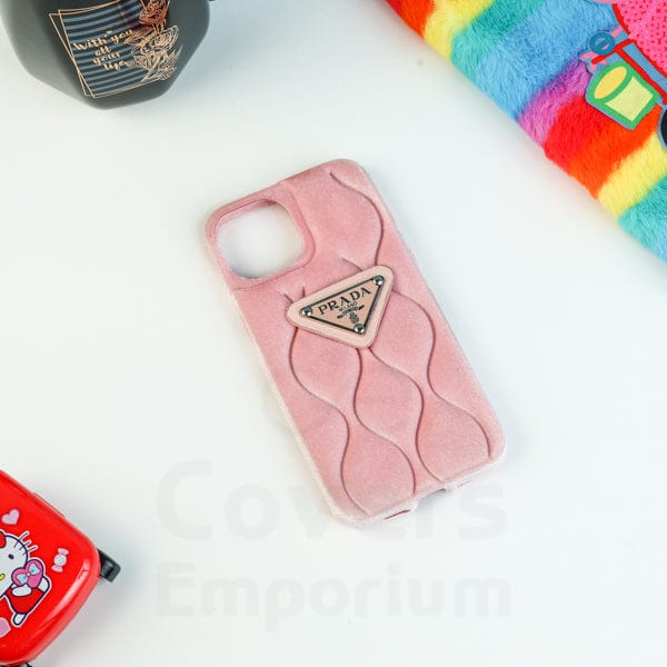 Premium Velvet Finish Baby Pink Case for iPhones
