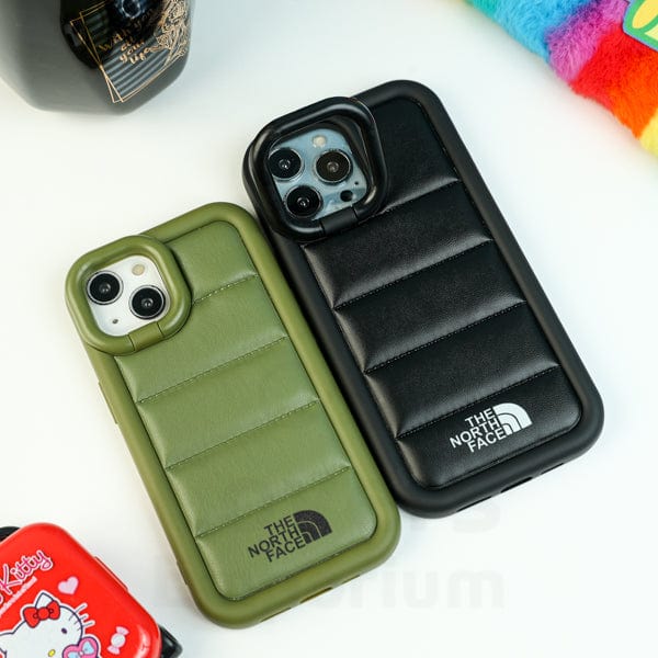 Premium Branded Puffer Case With Metal Lock On Camera