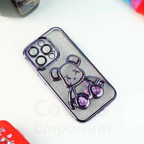 Purple or Black glitter teddy case
