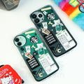 iPhone Stylish Silicone Case For Coffee Fans with Oval Camera Cut