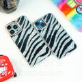 Zebra Print Transparent Silicone Case