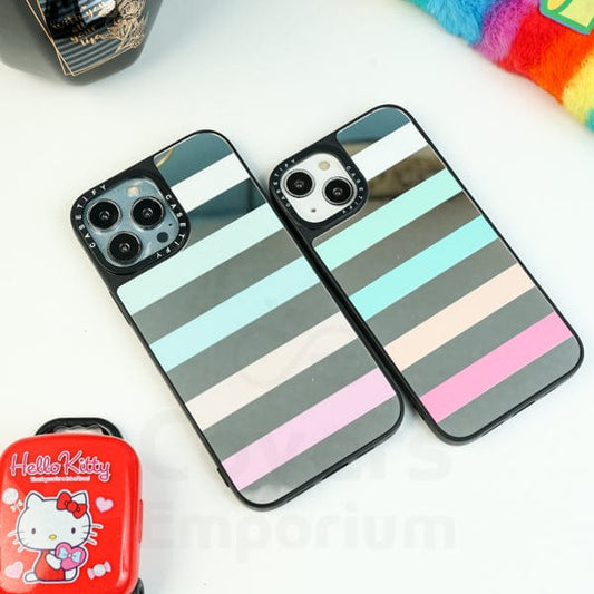 Multi Strips Mirror Phone case for Iphones