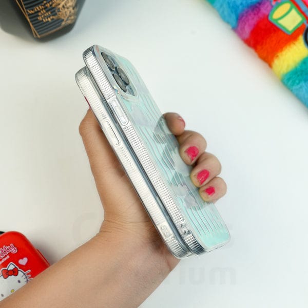 New Shimmering Holographic White Cloud Phone case