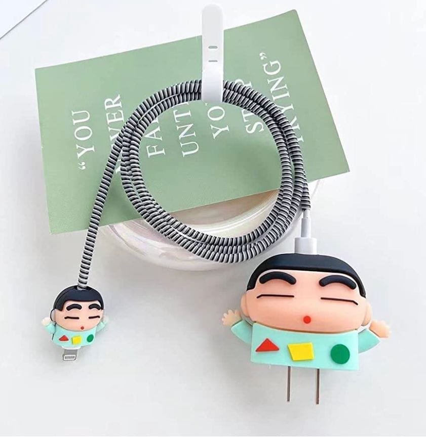 iPhone 18W 20W 3d Silicone Cartoon Charger Protective Case – Shinchan