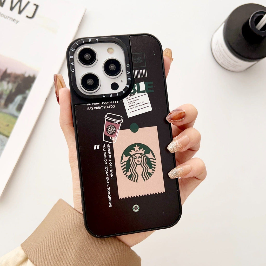 Luxury Branded Double Coffee Lover Phone Cases
