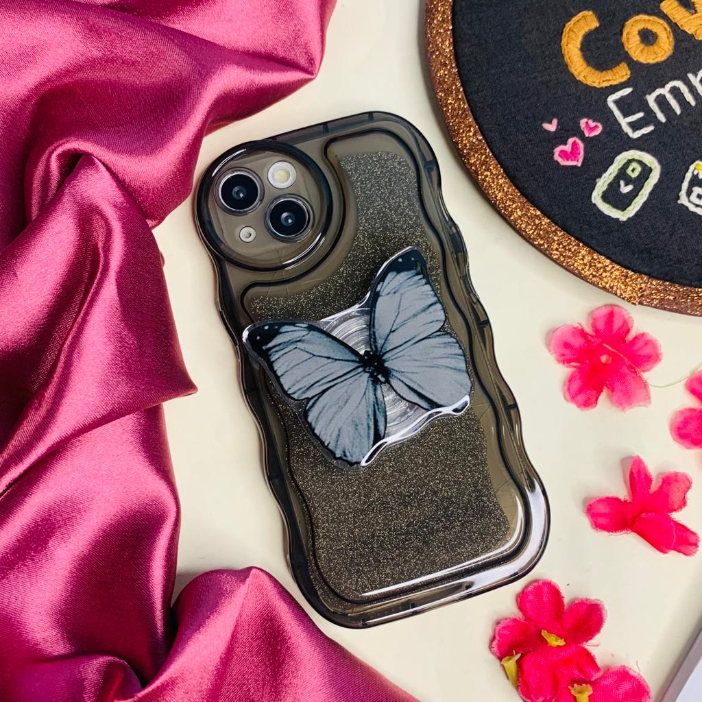 Butterfly Glitter Phone Case – Covers Emporium - Main Image