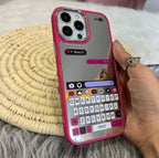 Qwerty keypad design phone case