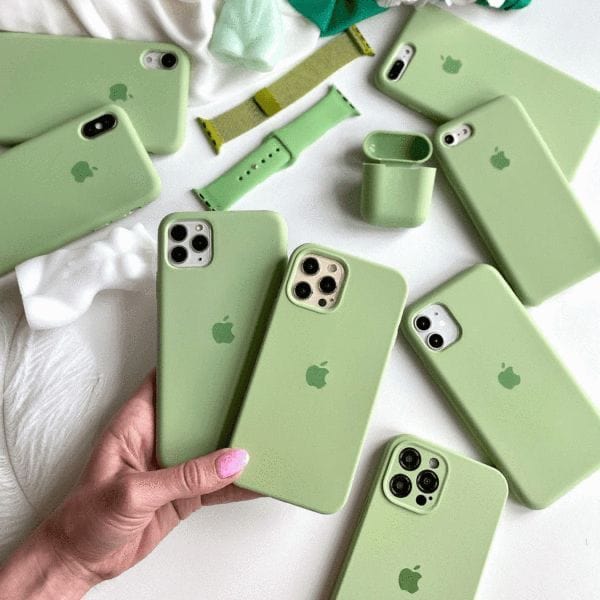 Green Color Silicon Cases