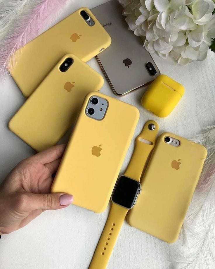 Yellow Color Silicon Cases