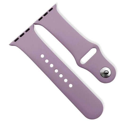 Lavender Silicon Apple Watch Straps.
