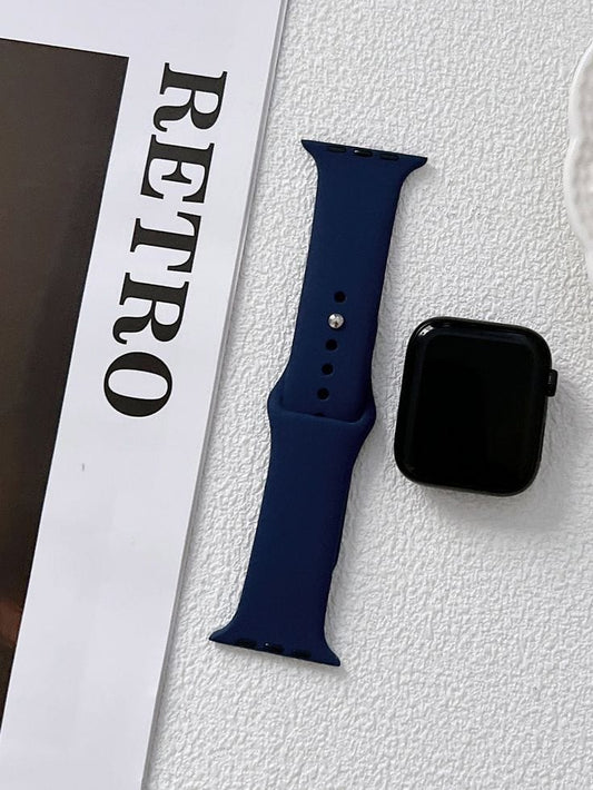 Dark Blue Silicon Apple Watch Straps