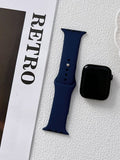 Dark Blue Silicon Apple Watch Straps