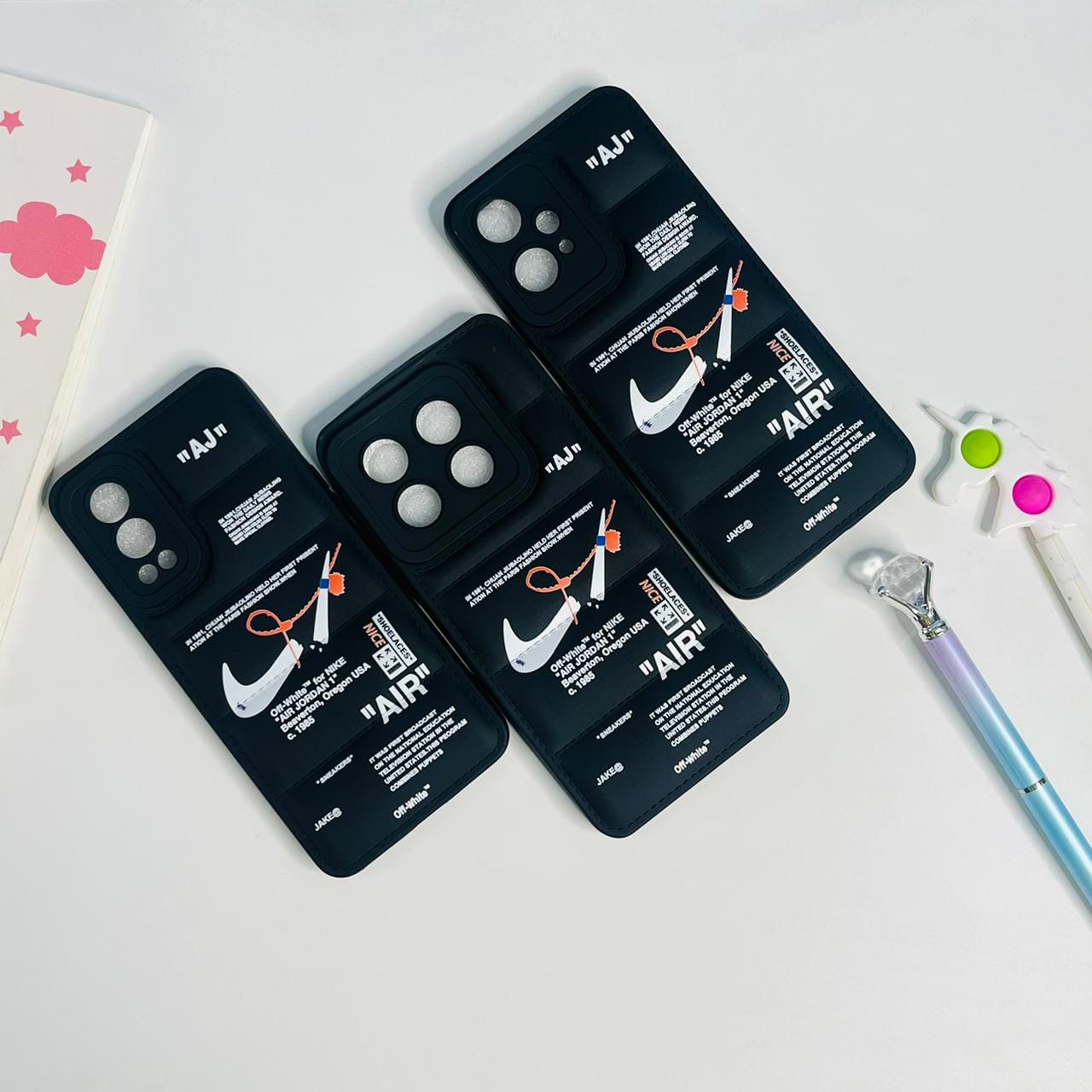 Branded Puffer Case For One Plus