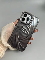 Heart Embossed Case For Iphone Users