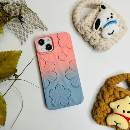 Gradient Floral Case For Iphone Users