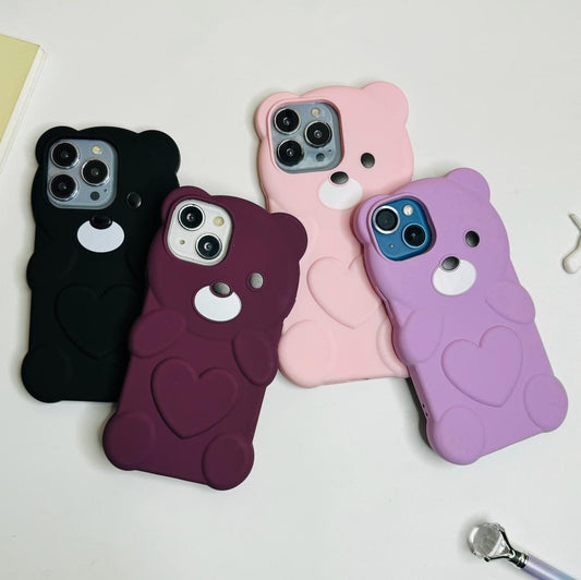 Cute Teddy Case For Iphone Users