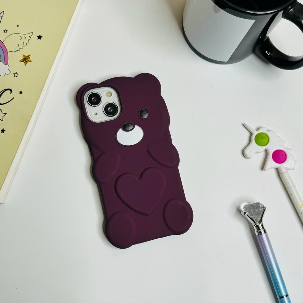 Cute Teddy Case For Iphone Users
