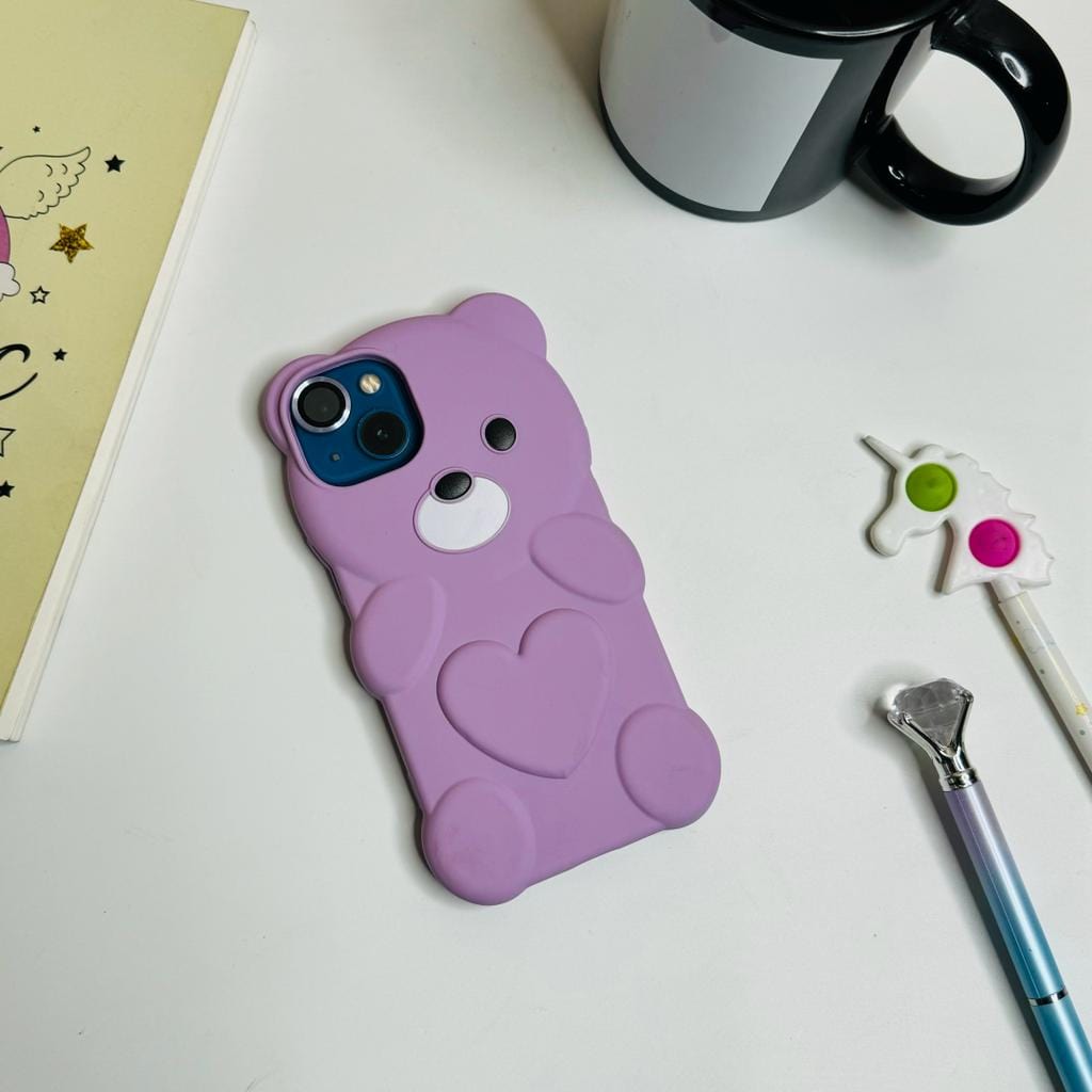Cute Teddy Case For Iphone Users