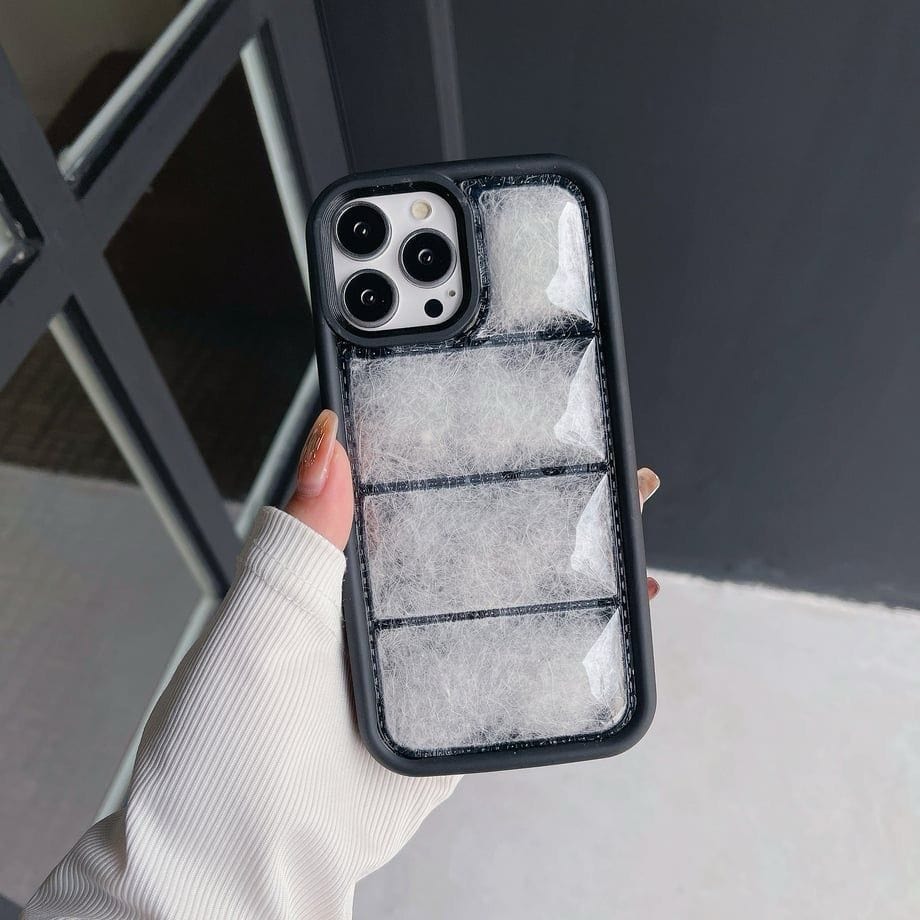 Elegant Smart Puffer Case for iPhone Users