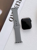 Grey Silicon Apple Watch Straps