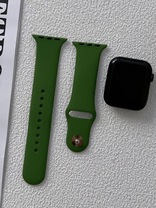 Dark Green Silicon Apple Watch Straps