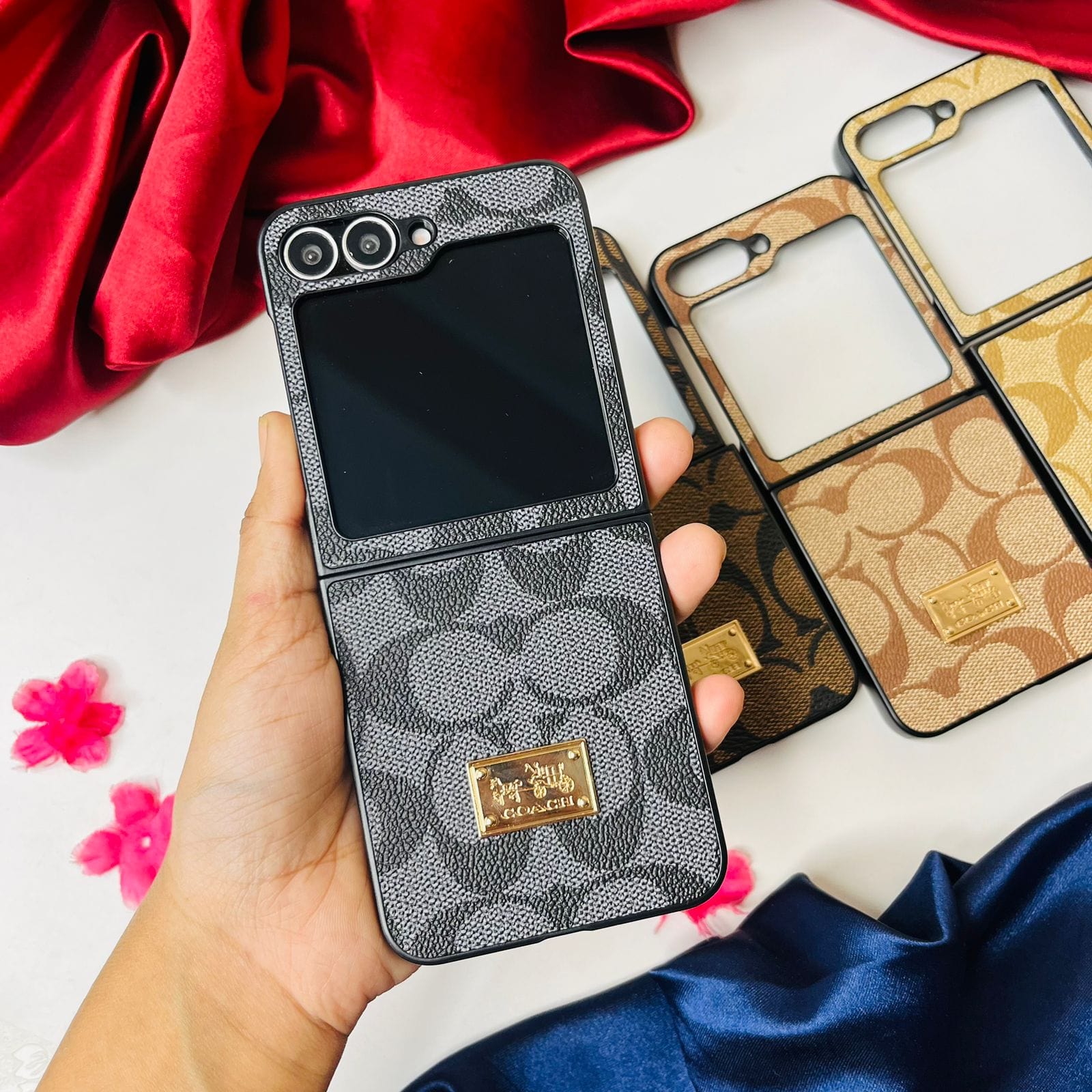 Premium Luxe Phone Case With For Samsung Flip Series