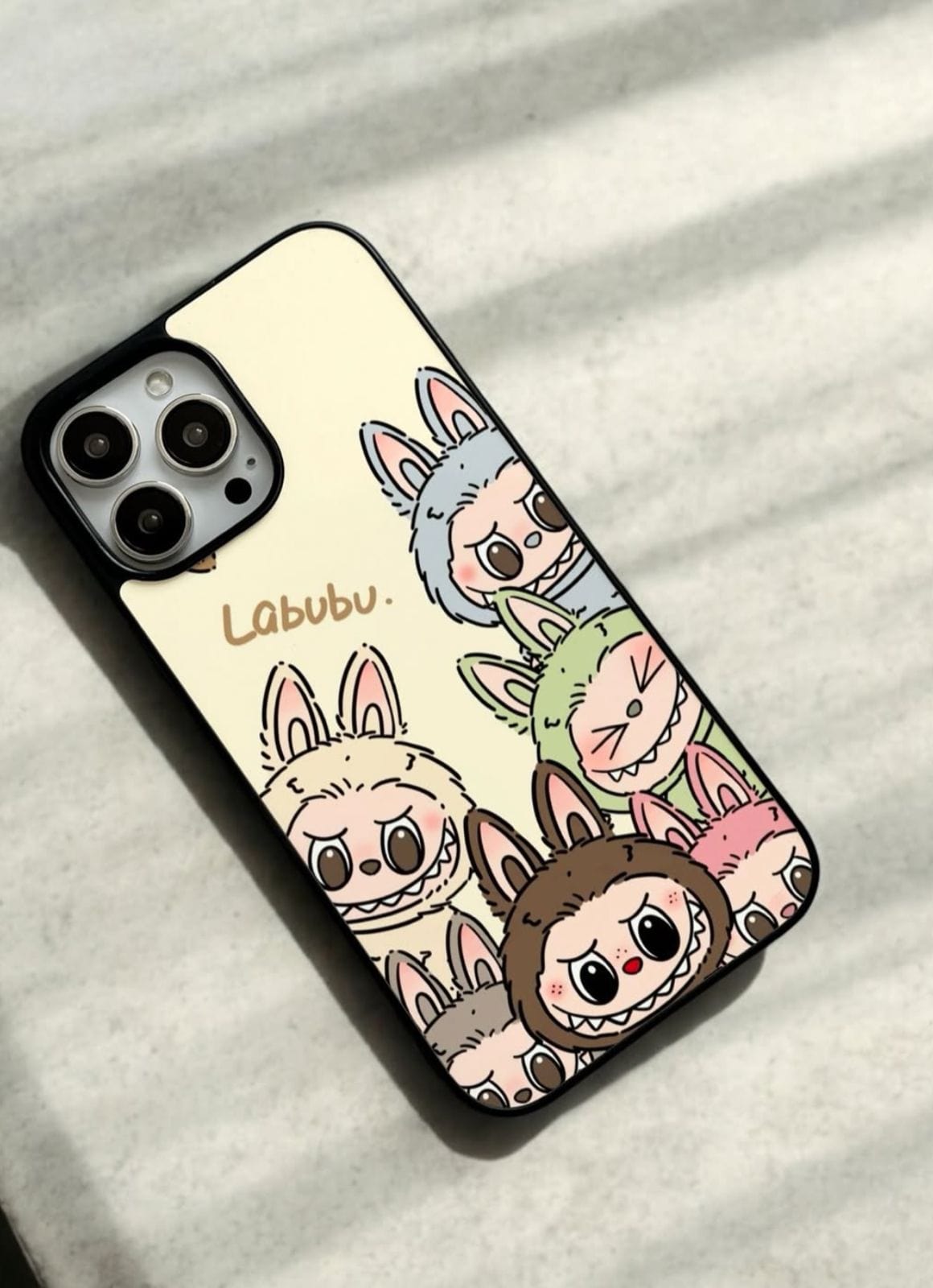 Cute Monster Glass Phone Case #003