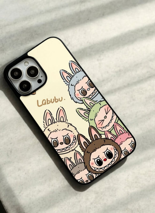 Cute Monster Glass Phone Case #003