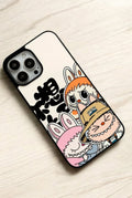 Cute Monster Glass Phone Case #005