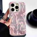 Blush Bow Pearl iPhone Case
