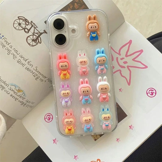 Mini Cute Monsters Transparent Phone Case