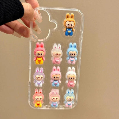 Mini Cute Monsters Transparent Phone Case