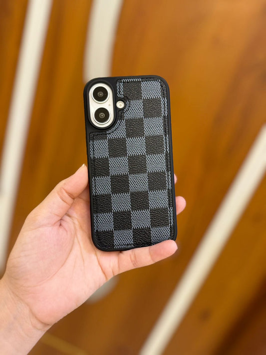 New Premium Black Strap Leather Phone Case