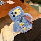 Stich Fur Case With Ears And Stand
