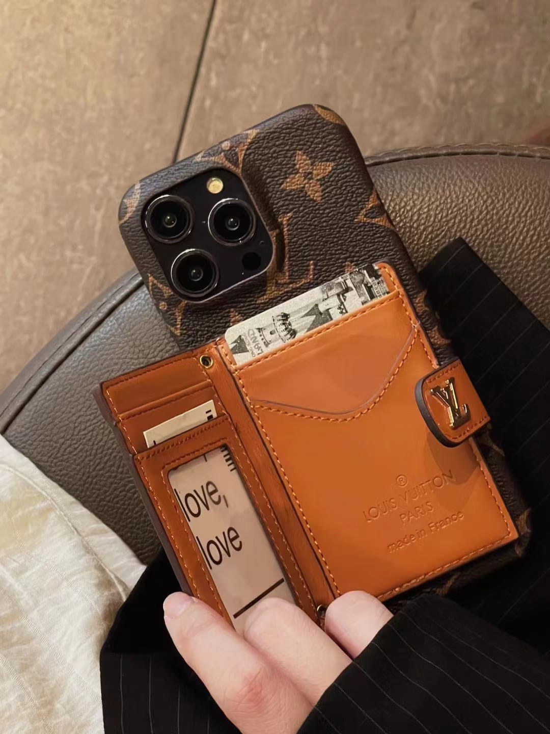 Luxury Branded Sling Case With Wallet #01