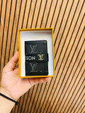 Luxury Premium Branded Black Card Holder With Box