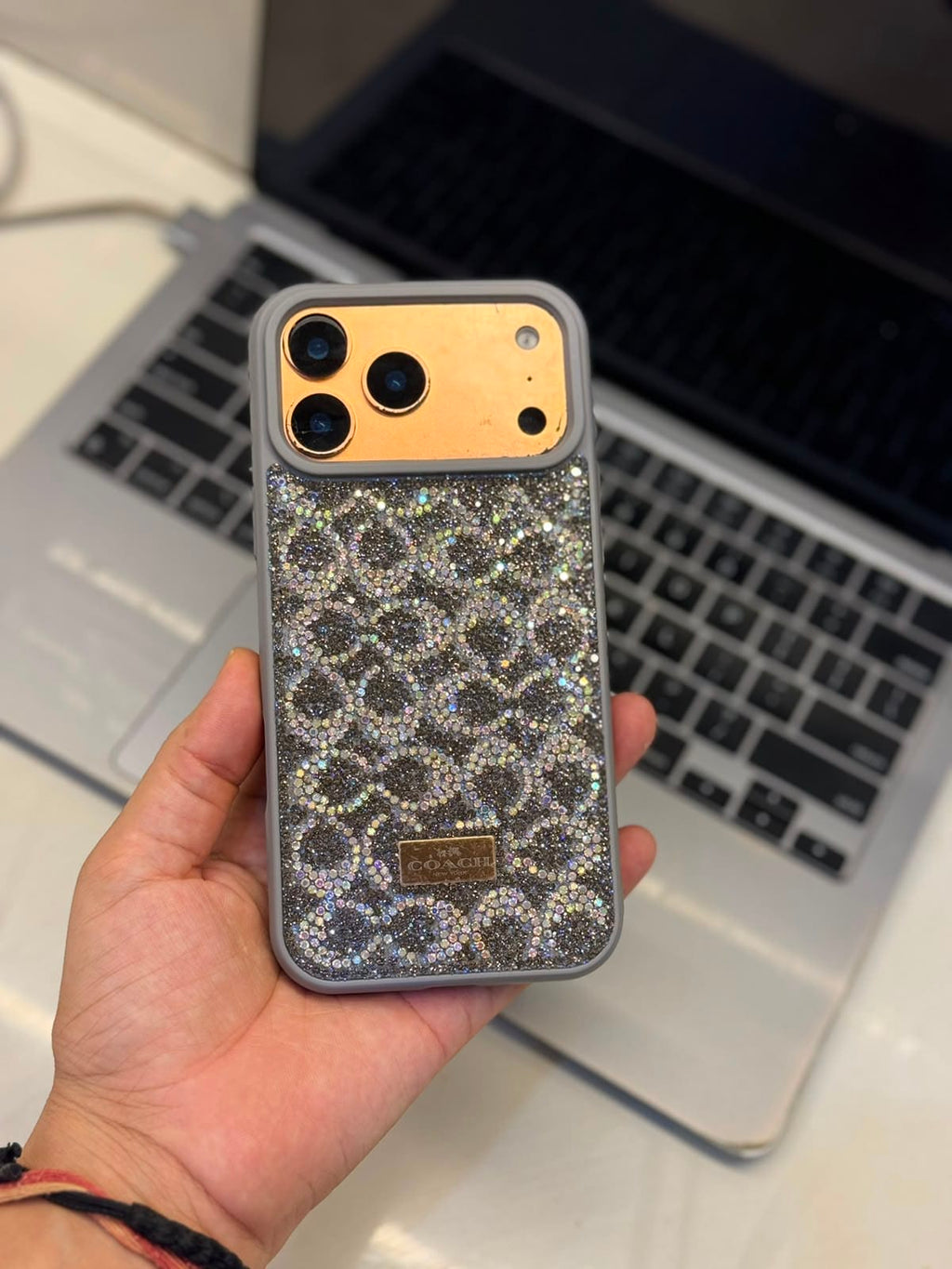 Premium Branded Glitter Case
