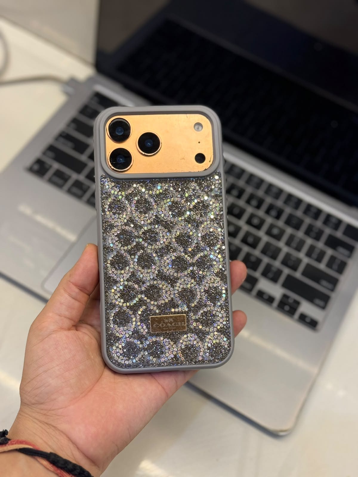 Premium Branded Glitter Case