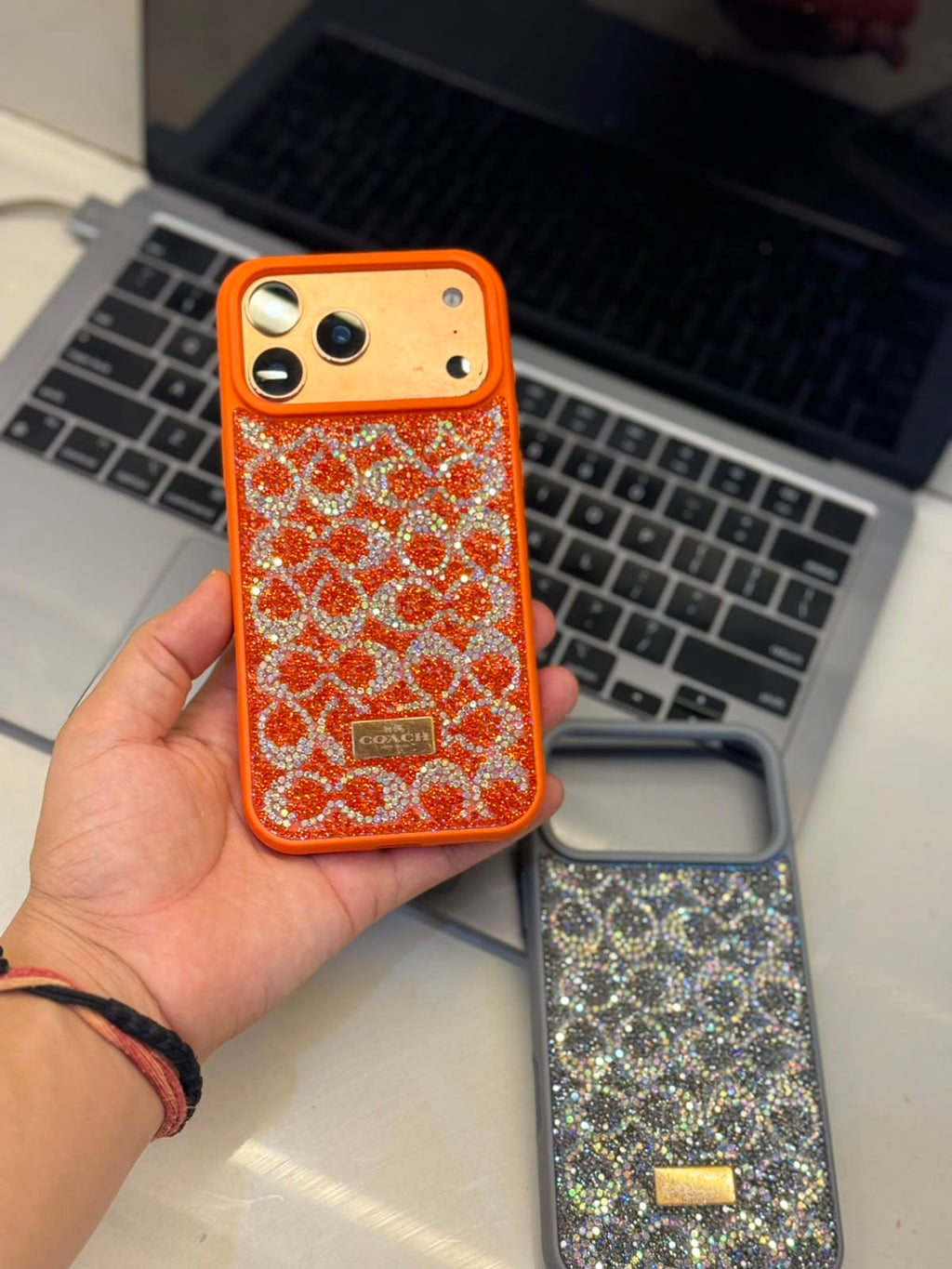 Premium Branded Glitter Case