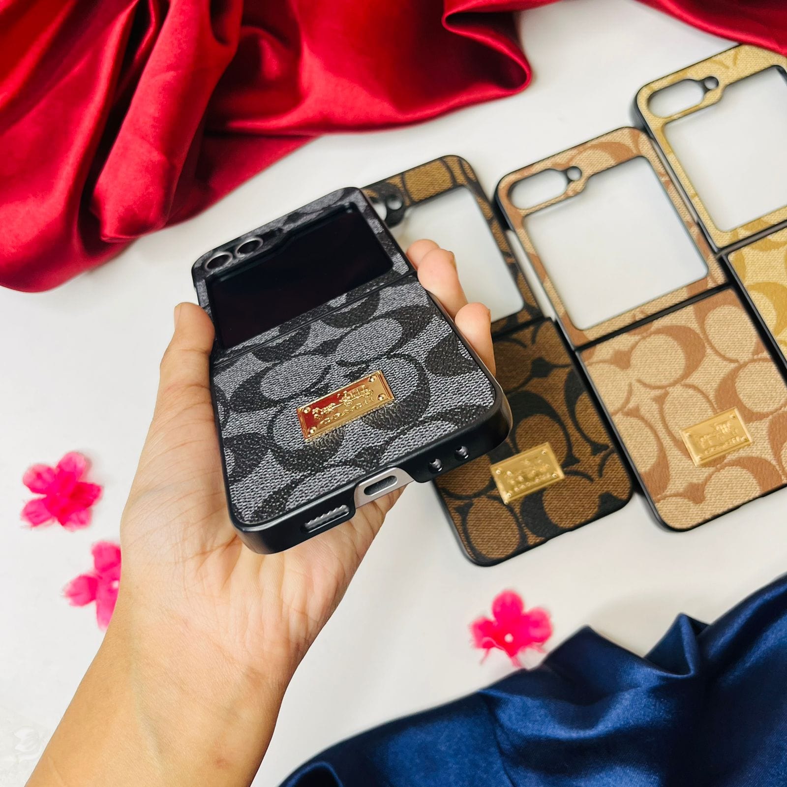 Premium Luxe Phone Case With For Samsung Flip Series