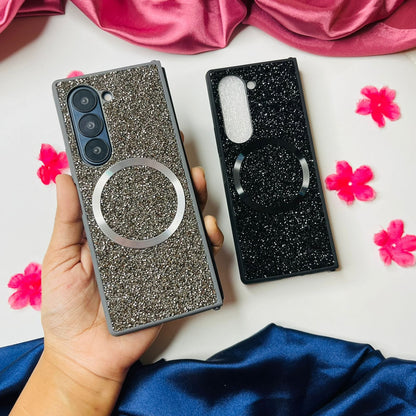 Glitter Phone Case With Magsafe For Samsung Fold Series