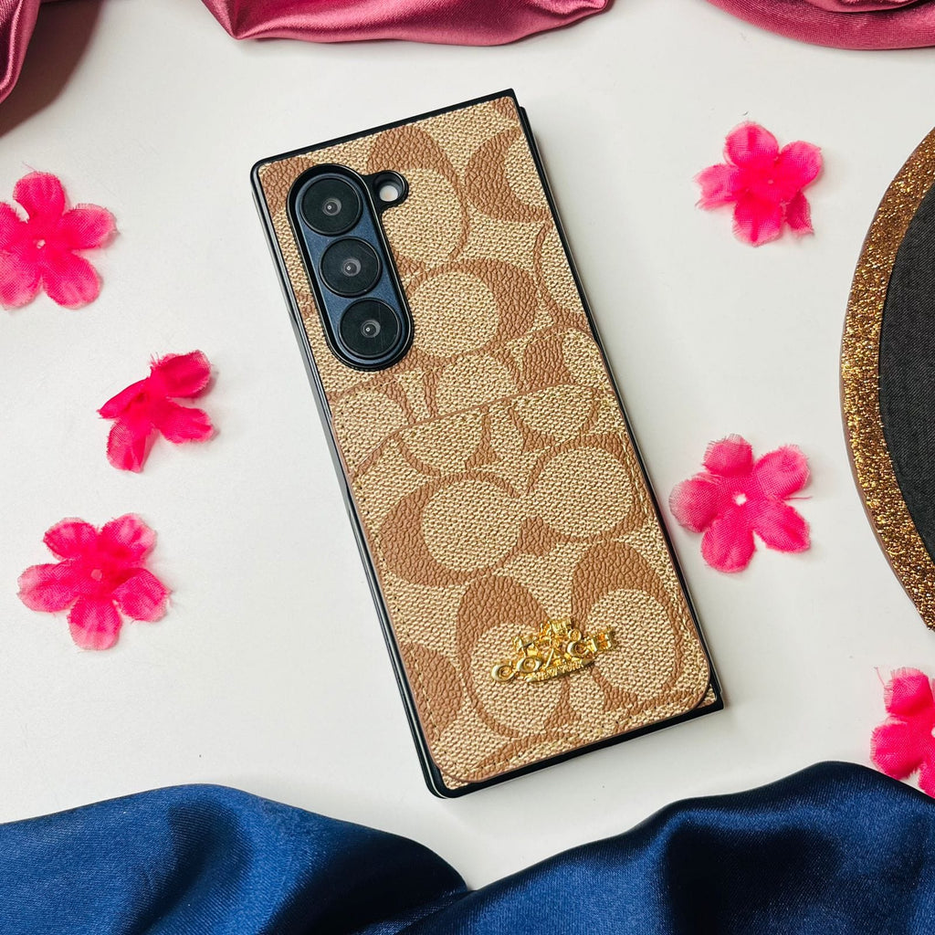 Premium Luxe Phone Case With Card Holder For Samsung Fold Series