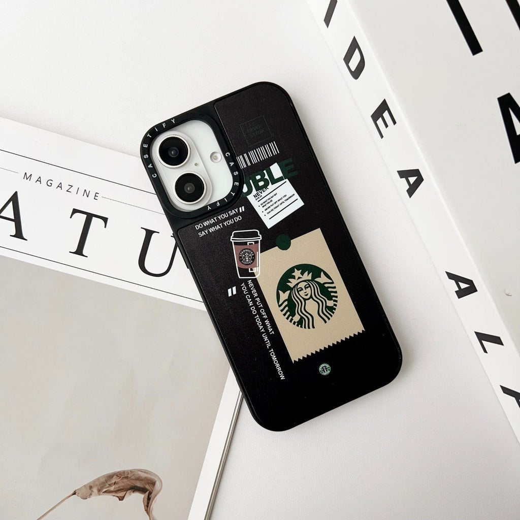 Luxury Branded Double Coffee Lover Phone Cases