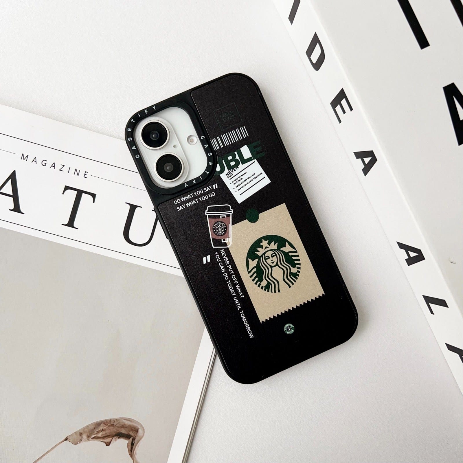 Luxury Branded Double Coffee Lover Phone Cases