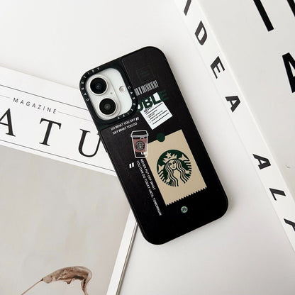 Luxury Branded Double coffee lover phone case