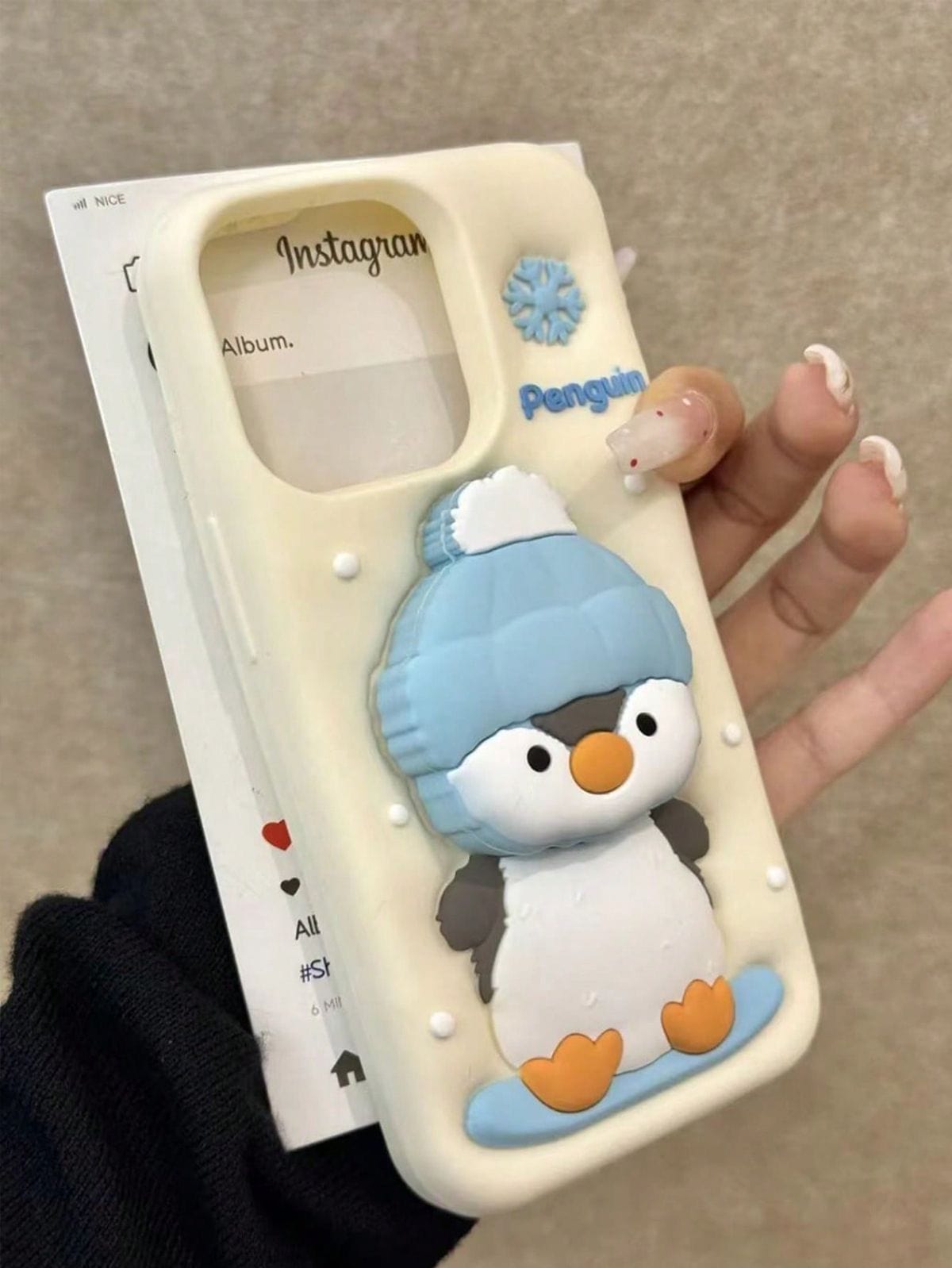 3D Penguin Phone case For iPhones