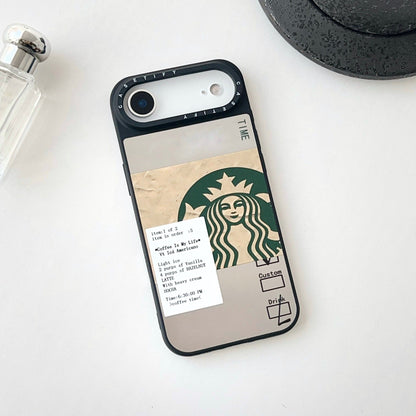 Luxury Branded Coffee Time Mirror Phone Cases