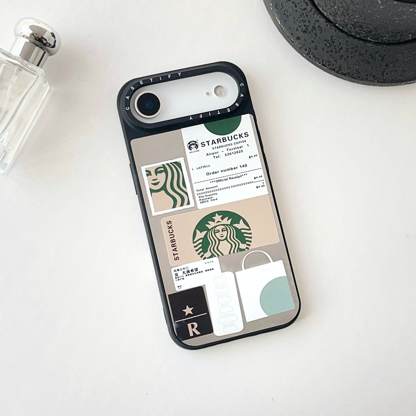 Luxury Mirror Phone Cases For Coffee Lovers  (Only For iPhones)