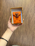 Luxury Orange Branded Card Holder With Box